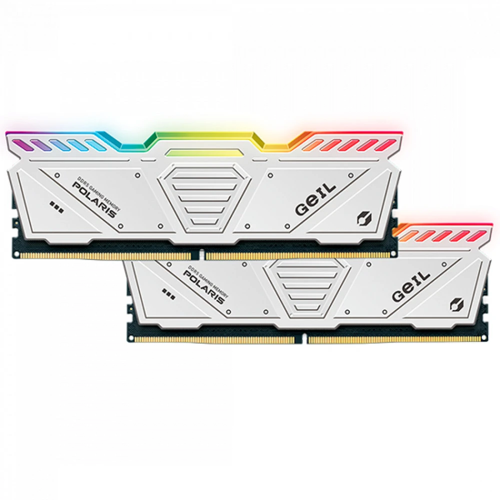 ОЗУ Geil POLARIS RGB White GOSW532GB5600C46DC DIMM, DDR5, 32 Гб (2 х 16 Гб), 5600 МГц