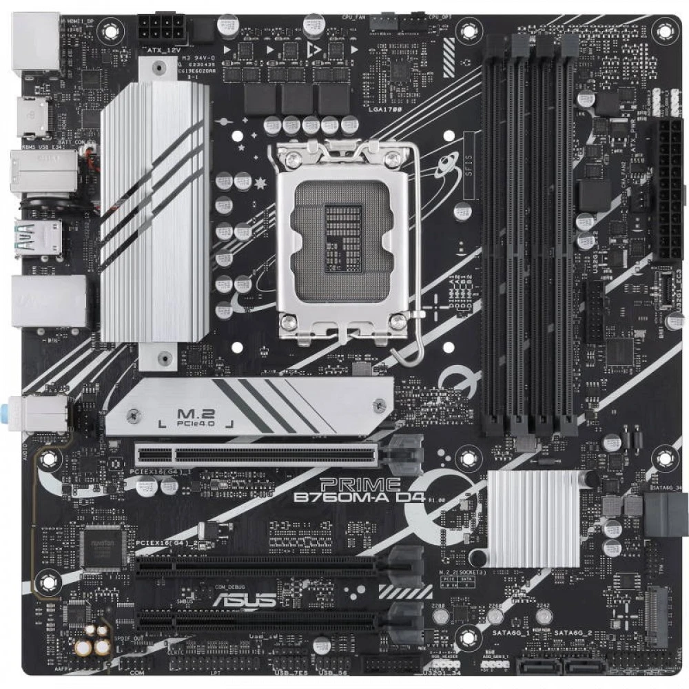 Материнская плата Asus PRIME B760M-A D4-CSM Micro-ATX, LGA 1700