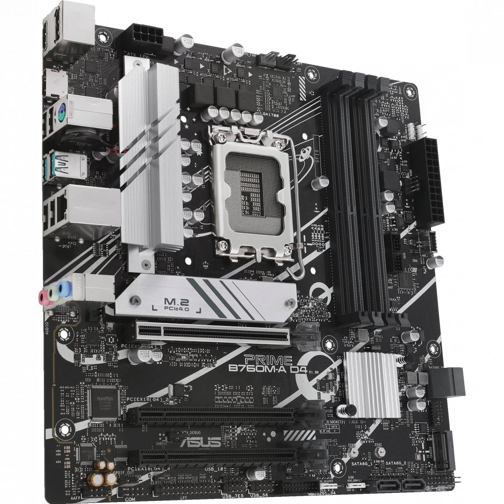 Материнская плата Asus PRIME B760M-A D4-CSM Micro-ATX, LGA 1700