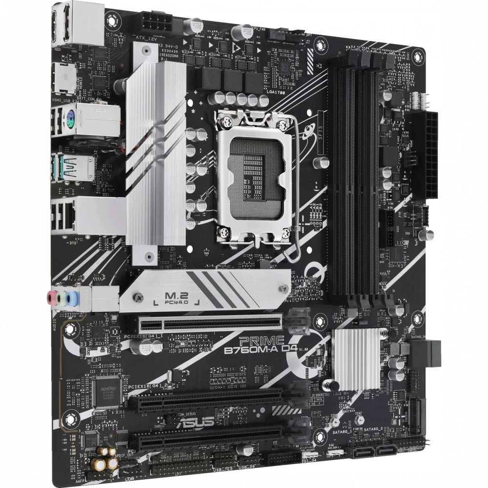 Материнская плата Asus PRIME B760M-A D4-CSM Micro-ATX, LGA 1700