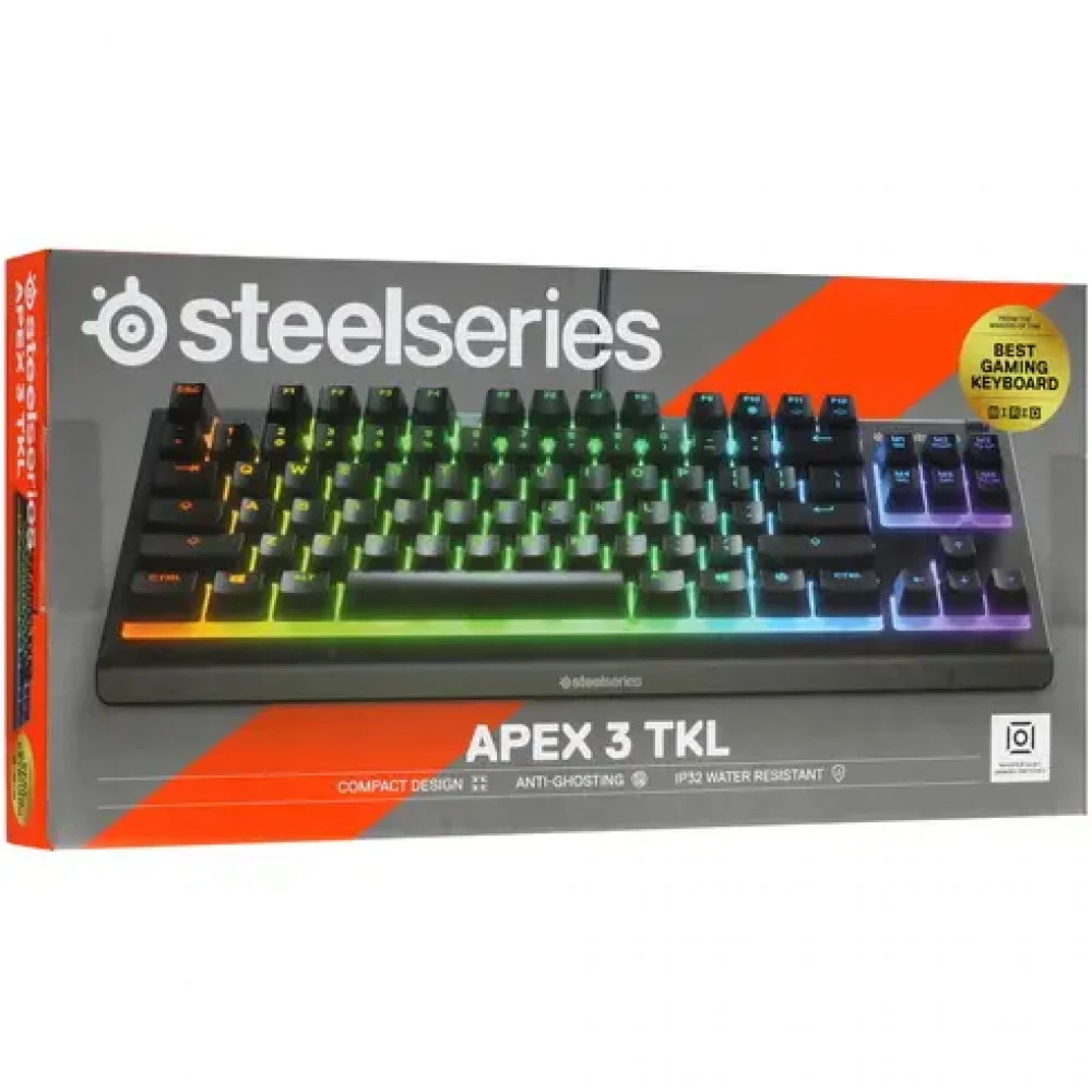Клавиатура SteelSeries Apex 3 TKL 64831 Проводная, USB
