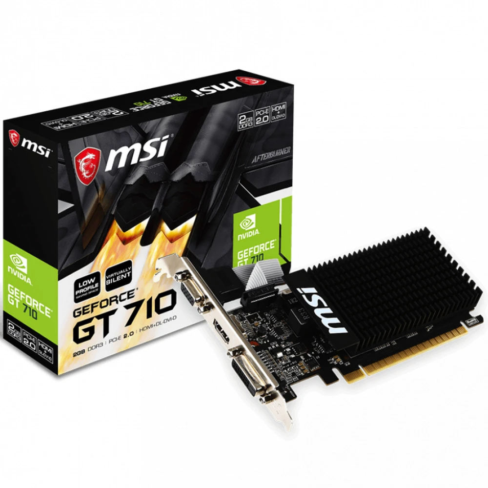 Видеокарта MSI GT 710 2GD3H LP GT 710 2GD3HLP 2 ГБ