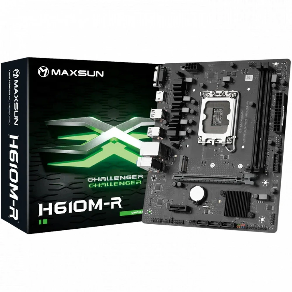 Материнская плата Maxsun Challenger H610M-R MS-Challenger H610M-R Micro-ATX, LGA 1700
