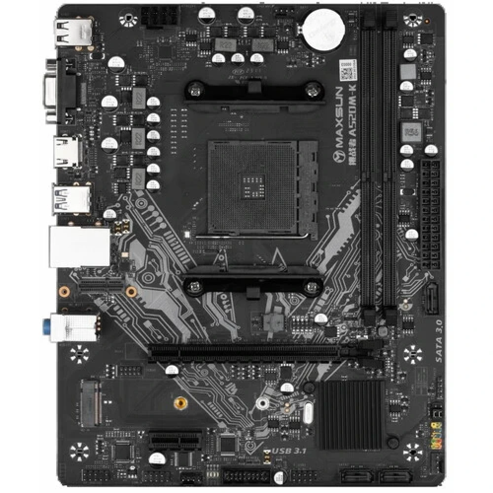 Материнская плата Maxsun Challenger A520M-K MS-Challenger A520M-K Micro-ATX, AMD AM4