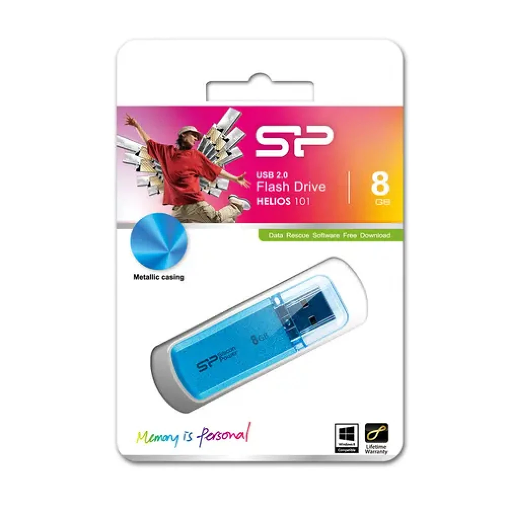 USB флешка (Flash) Silicon Power Helios 101 SP008GBUF2101V1B 8 ГБ