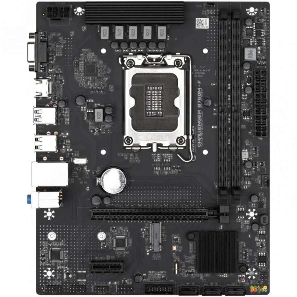Материнская плата Maxsun Challenger B760M-F 6940709699638 Micro-ATX, LGA 1700