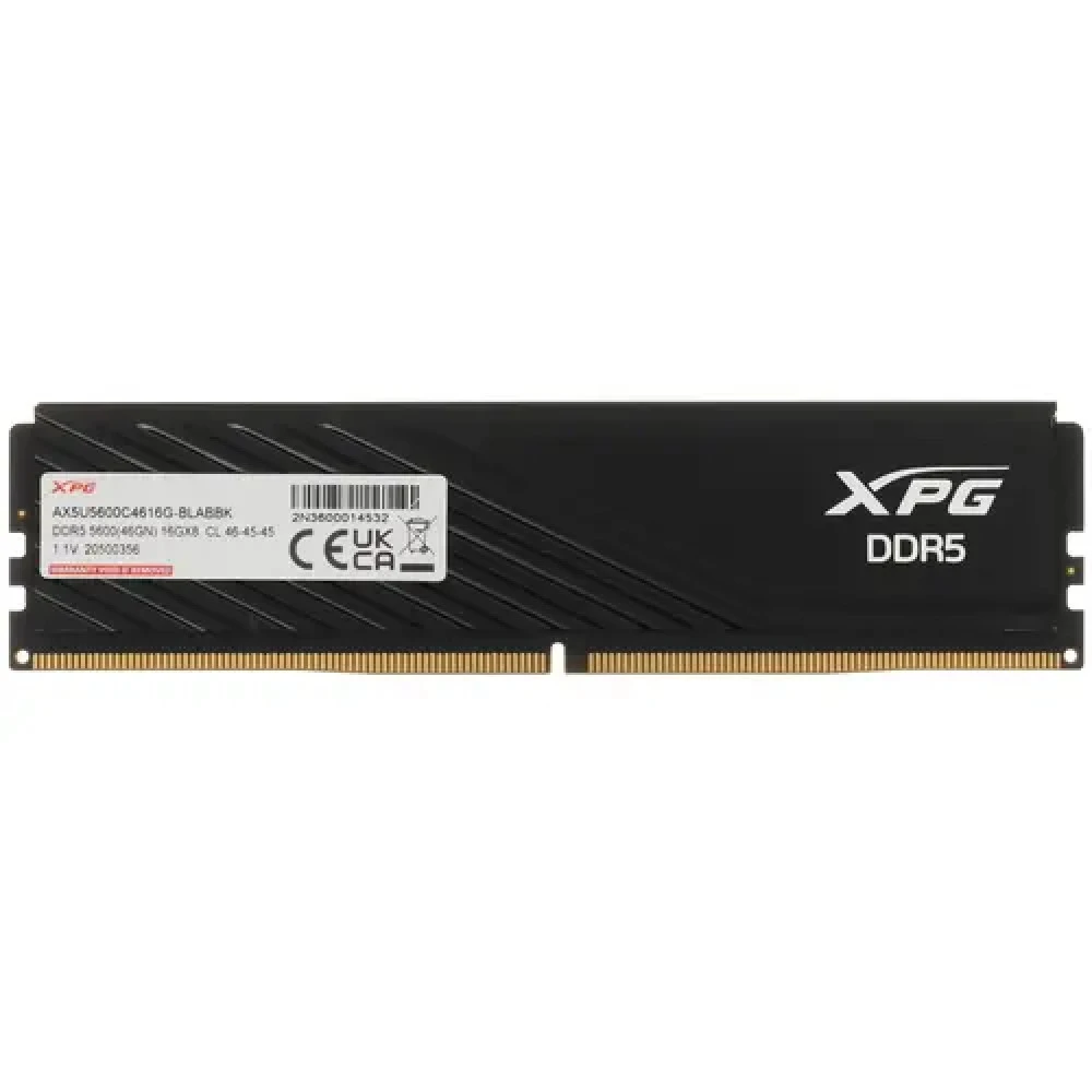 ОЗУ ADATA XPG Lancer Blade AX5U5600C4616G-SLABBK DIMM, DDR5, 16 Гб, 5600 МГц