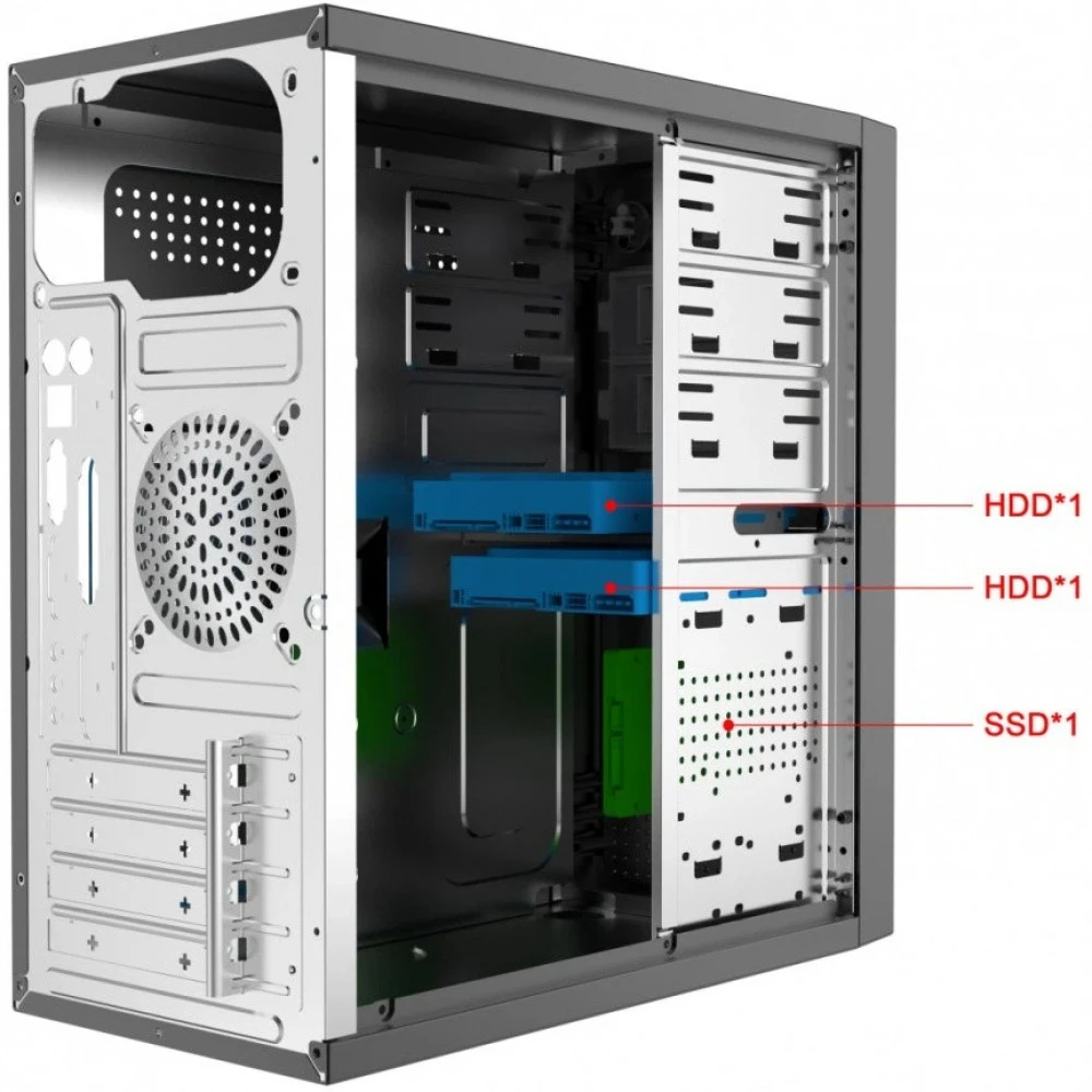 Корпус Foxline FZ-059-SX450R-U32C Mid-Tower