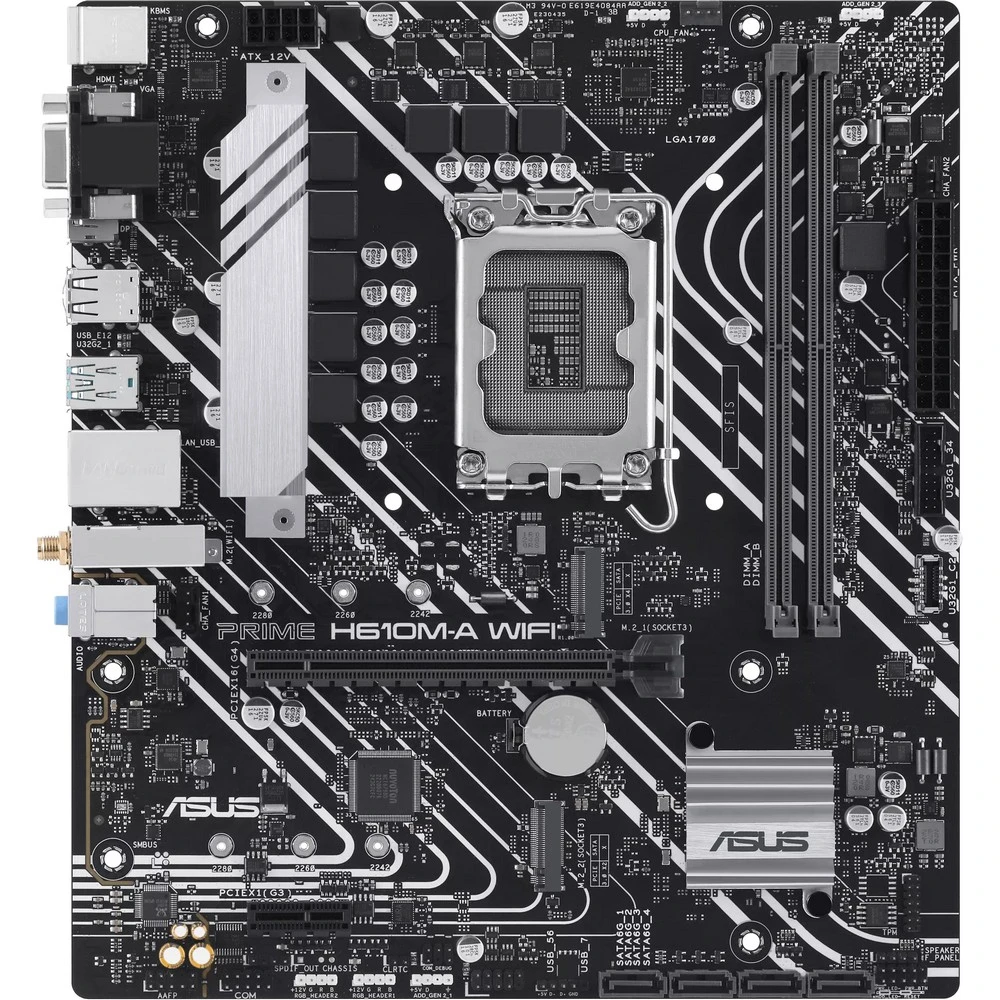 Материнская плата Asus PRIME H610M-A WIFI Micro-ATX, LGA 1700