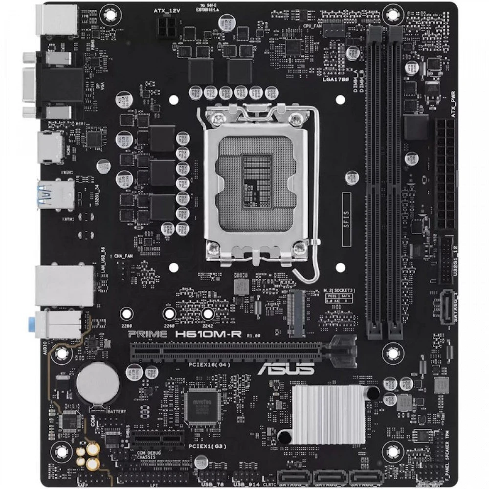 Материнская плата Asus PRIME H610M-R-SI Micro-ATX, LGA 1700