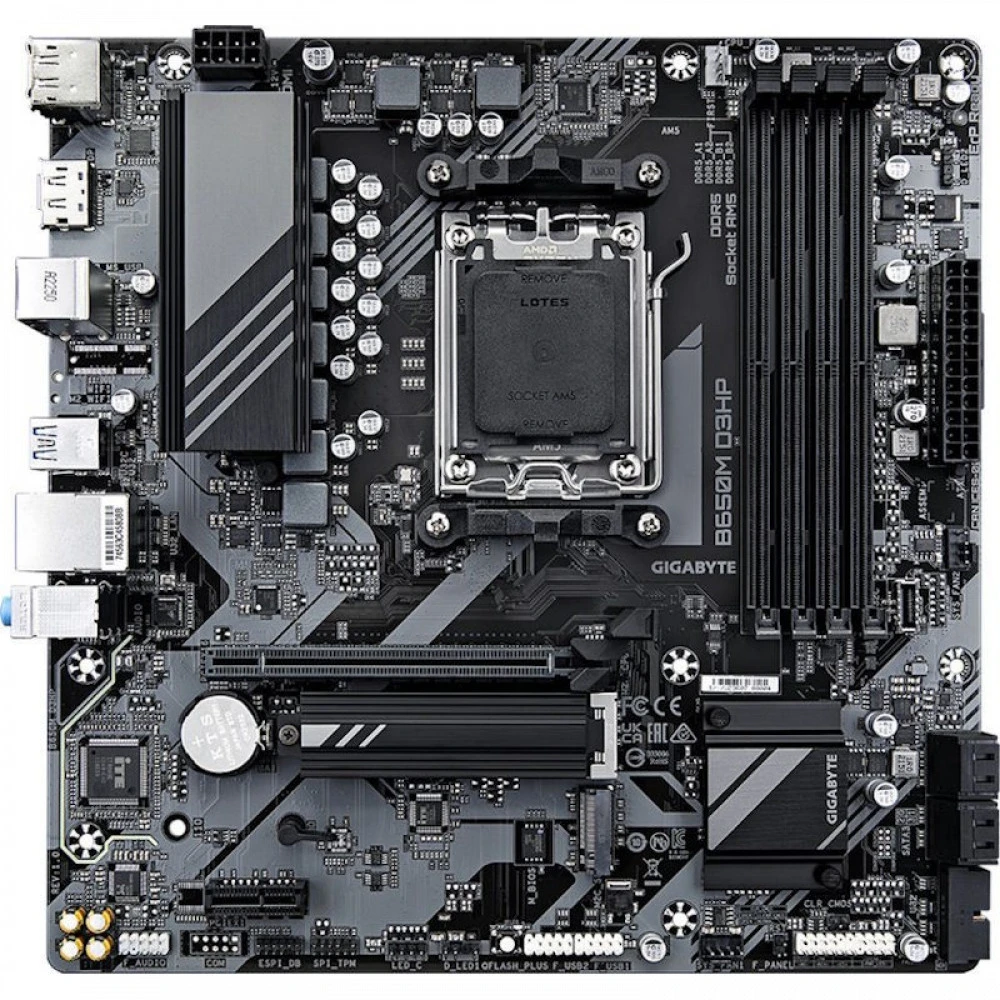Материнская плата Gigabyte B650M D3HP Micro-ATX, AMD AM5