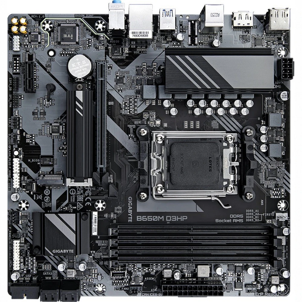 Материнская плата Gigabyte B650M D3HP Micro-ATX, AMD AM5