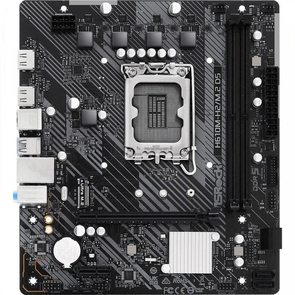 Материнская плата ASRock H610M-H2/M.2 D5 Micro-ATX, LGA 1700