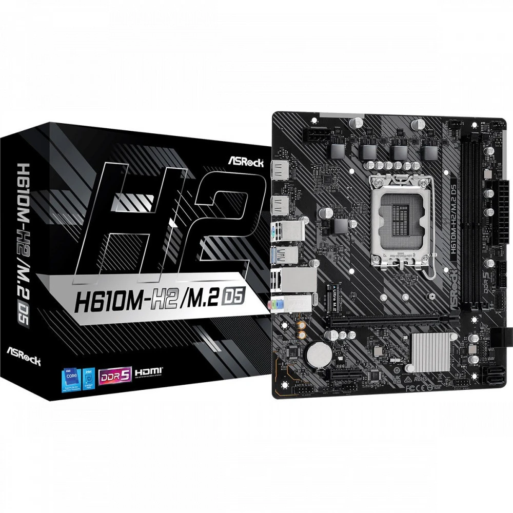 Материнская плата ASRock H610M-H2/M.2 D5 Micro-ATX, LGA 1700