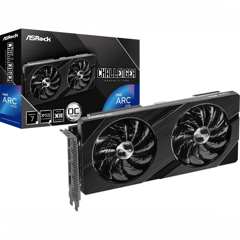 Видеокарта ASRock Arc A770 Challenger 16GB OC A770 CL 16GO 16 ГБ