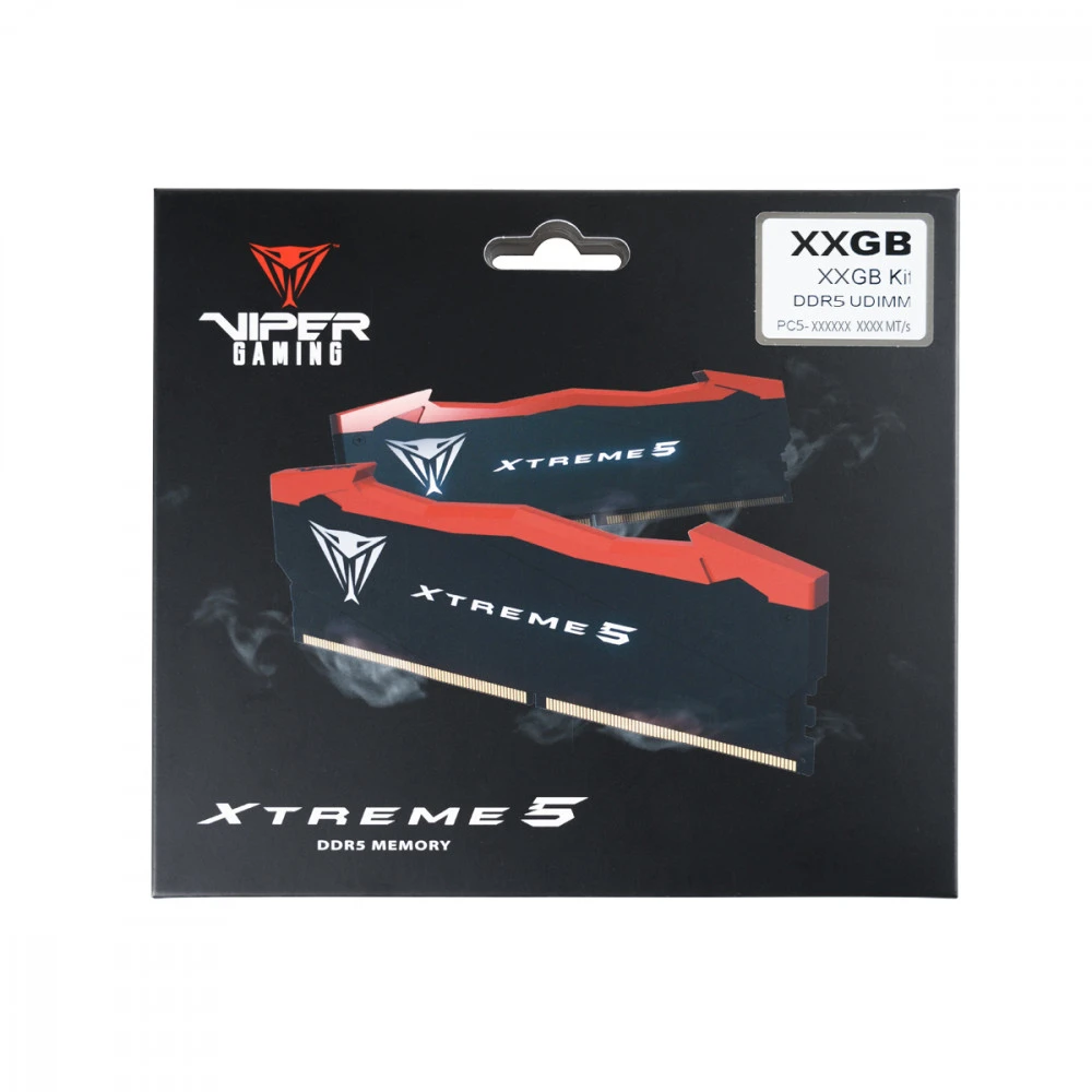 ОЗУ Patriot Viper Xtreme 5 RTL PC5-60800 PVX548G76C36K DIMM, DDR5, 48 Гб (2 x 24 Гб), 7600 МГц