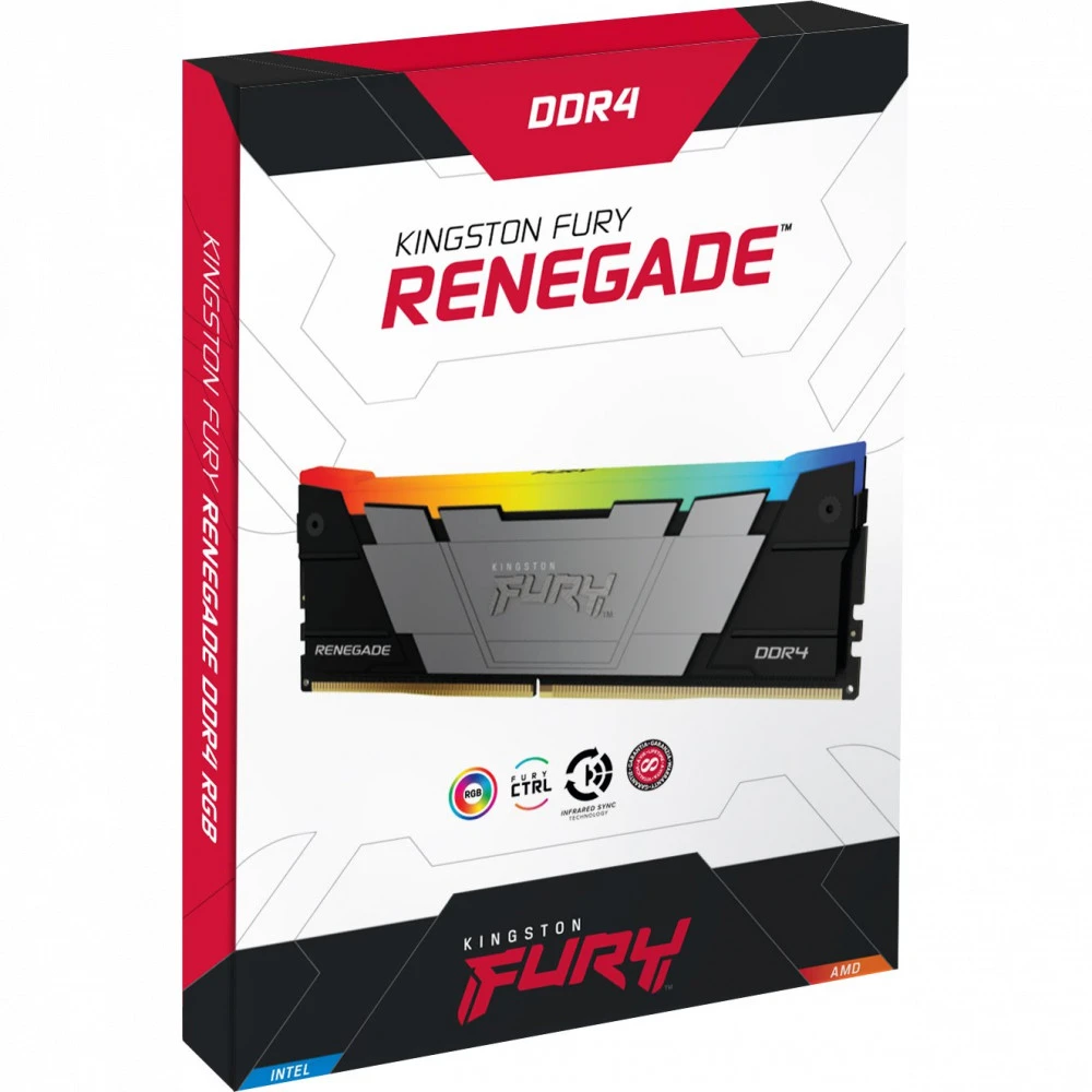 ОЗУ Kingston FURY Renegade RGB KF432C16RB2AK2/16 DIMM, DDR4, 16 Гб (2 х 8 Гб), 3200 МГц