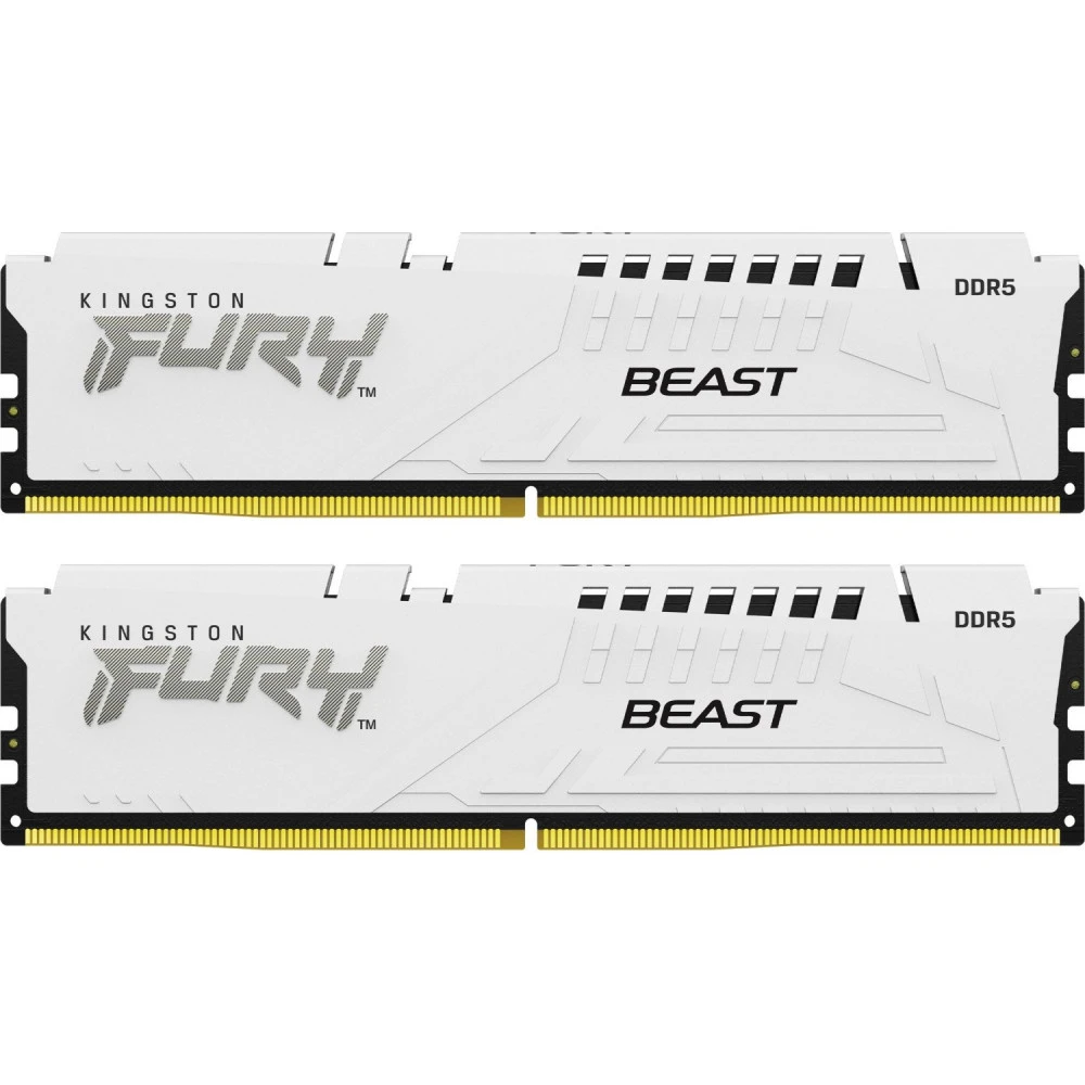 ОЗУ Kingston Fury Beast White KF556C36BWEK2-32 DIMM, DDR5, 32 Гб (2 х 16 Гб), 5600 МГц