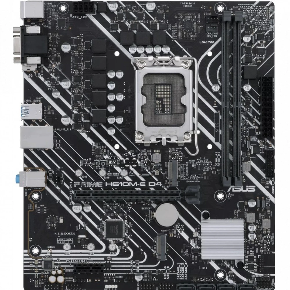 Материнская плата Asus PRIME H610M-E D4-CSM 90MB19N0-M1EAYC Micro-ATX, LGA 1700