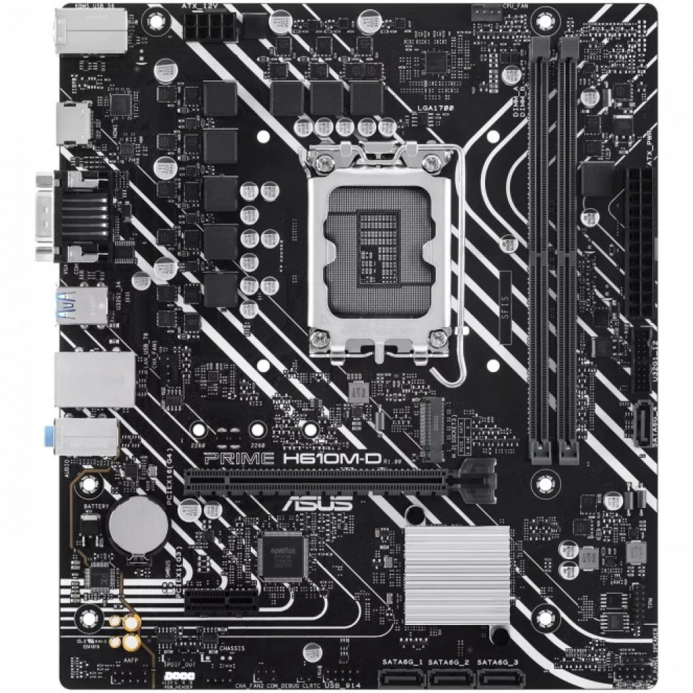 Материнская плата Asus PRIME H610M-D 90MB1G80-M0EAY0 Micro-ATX, LGA 1700