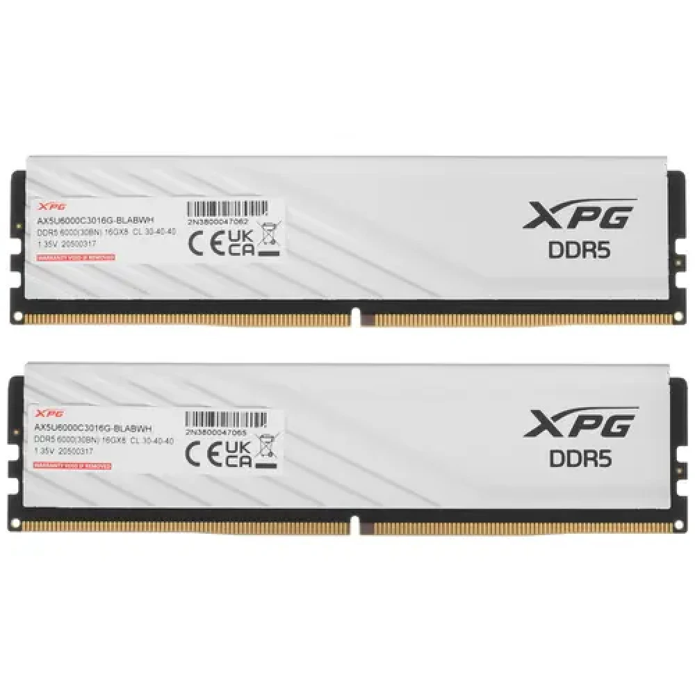 ОЗУ ADATA XPG Lancer Blade AX5U6000C3016G-DTLABWH DIMM, DDR5, 32 Гб (2 х 16 Гб), 6000 МГц