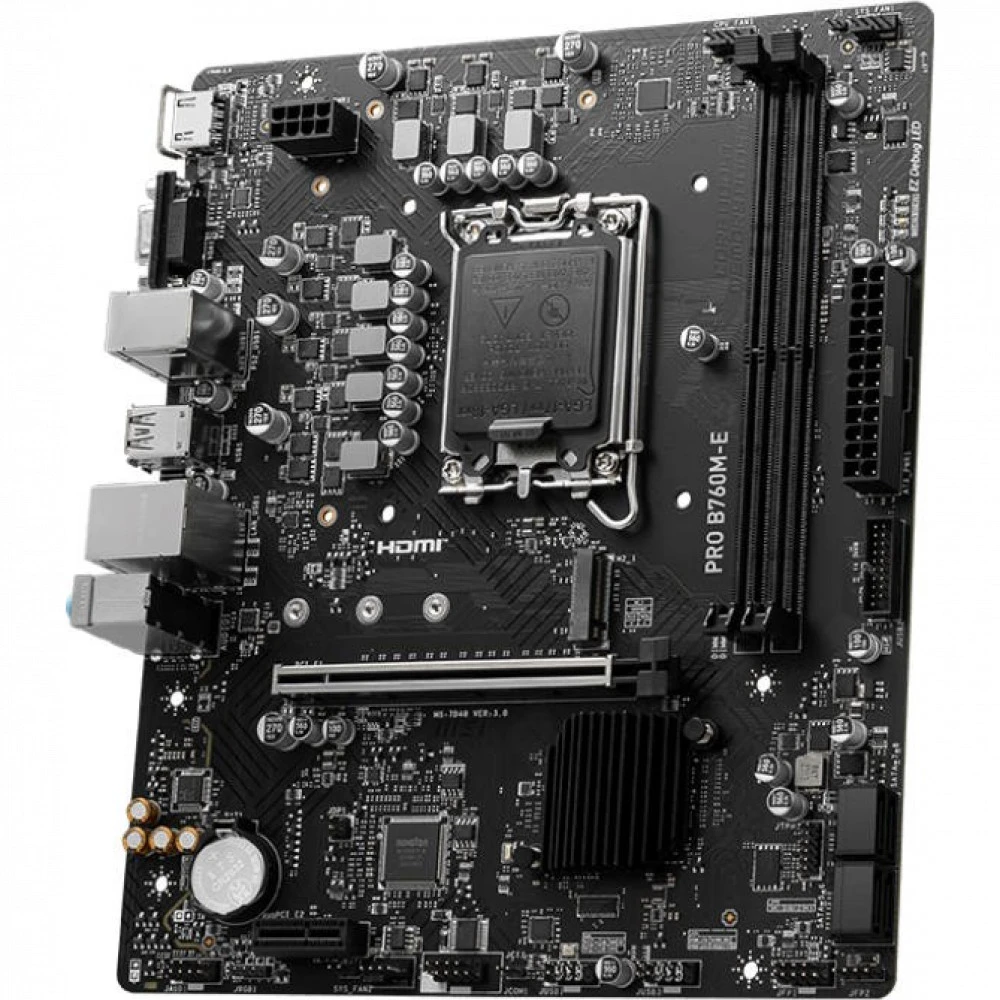 Материнская плата MSI PRO B760M-E Micro-ATX, LGA 1700