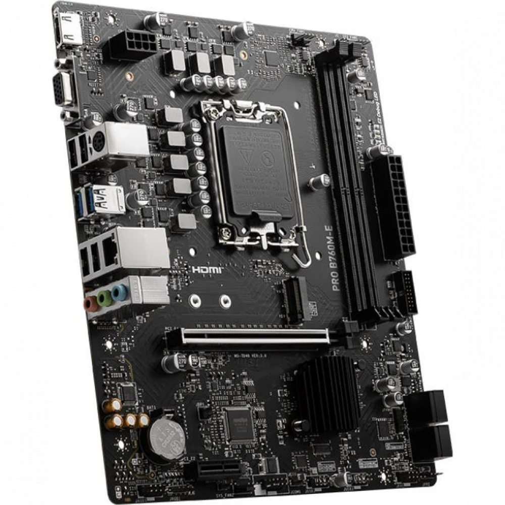 Материнская плата MSI PRO B760M-E Micro-ATX, LGA 1700