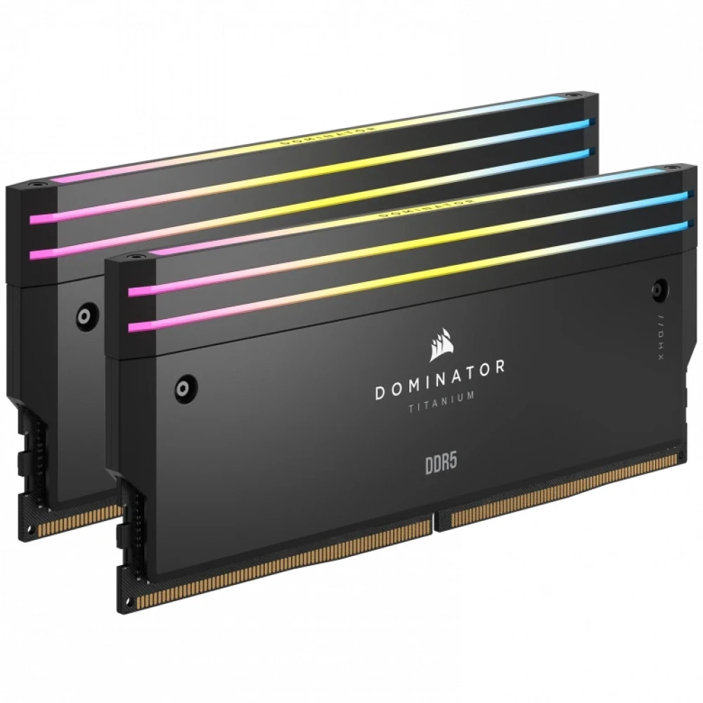 ОЗУ Corsair Dominator Titanium RGB CMP32GX5M2X7000C34 DIMM, DDR5, 32 Гб (2 х 16 Гб), 7000 МГц