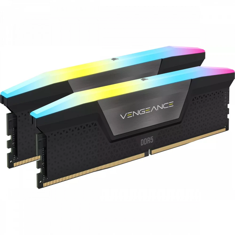 ОЗУ Corsair Vengeance RGB CMH32GX5M2E6000C36 DIMM, DDR5, 32 Гб (2 х 16 Гб), 6000 МГц