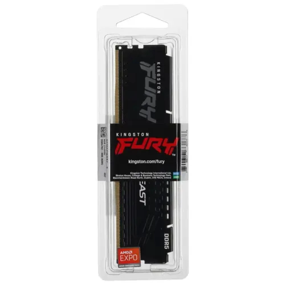 ОЗУ Kingston Fury Beast Black KF556C36BBE-8 DIMM, DDR5, 8 Гб, 5600 МГц
