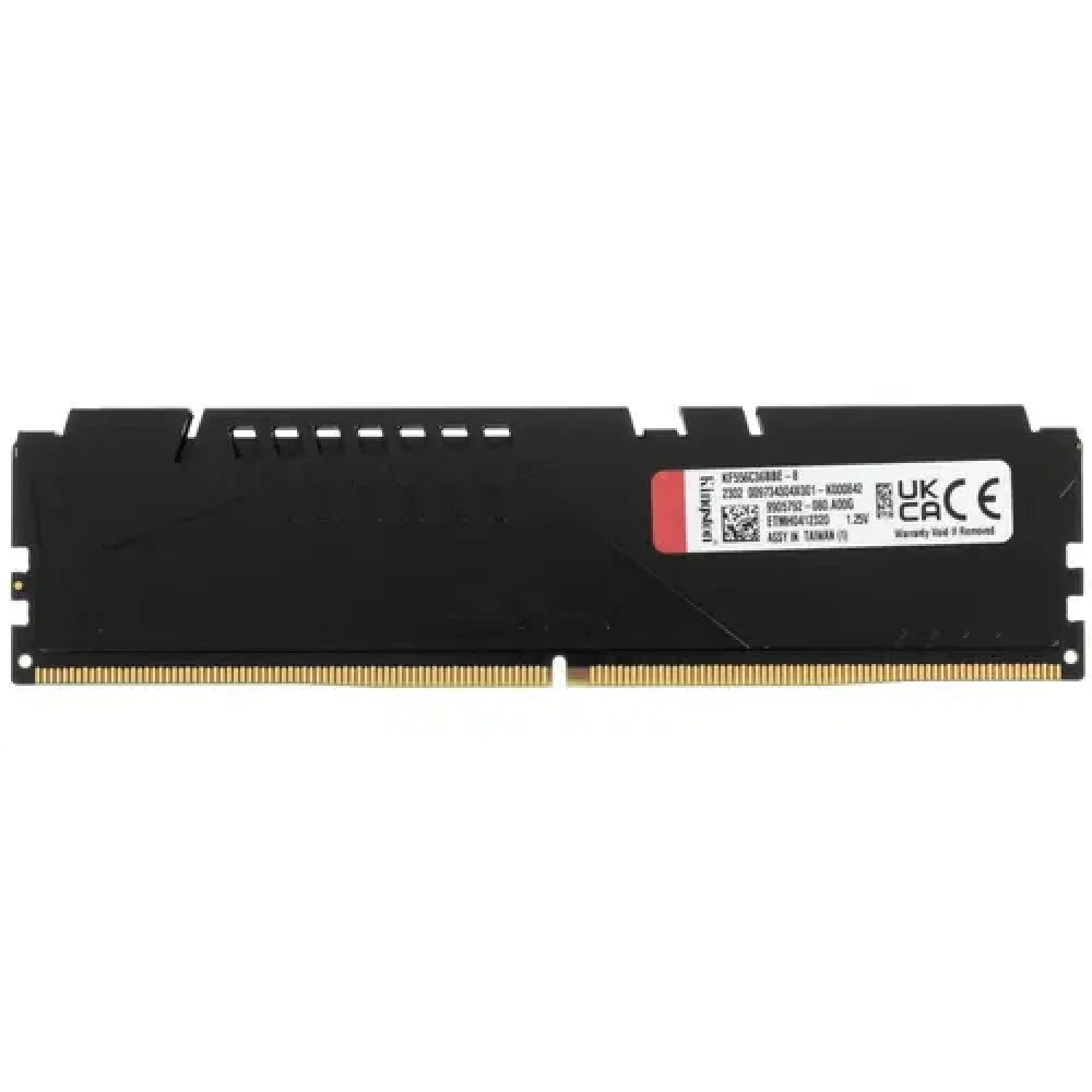 ОЗУ Kingston Fury Beast Black KF556C36BBE-8 DIMM, DDR5, 8 Гб, 5600 МГц