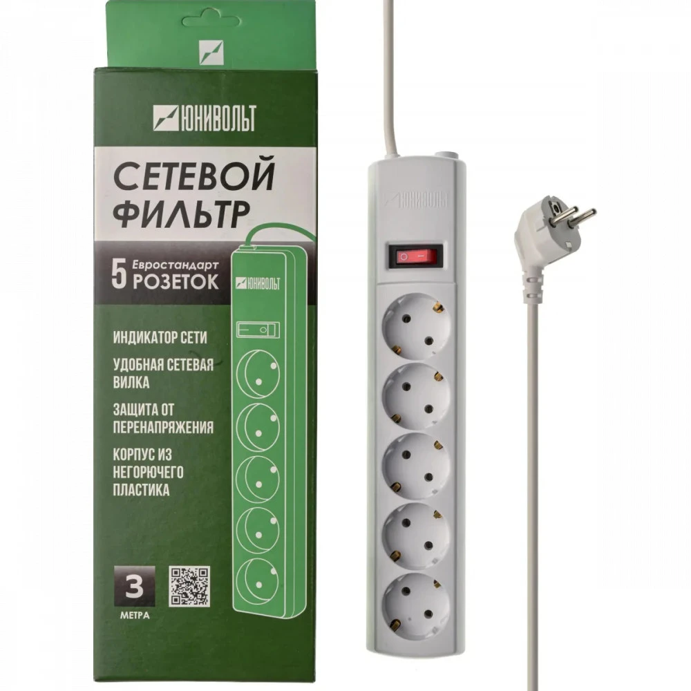 Сетевой фильтр Юнивольт 00-00000390