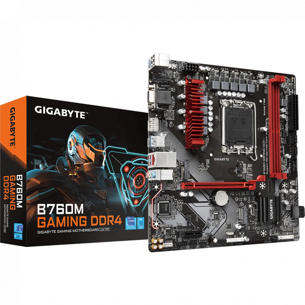 Материнская плата Gigabyte B760M GAMING DDR4 1.1 Micro-ATX, LGA 1700