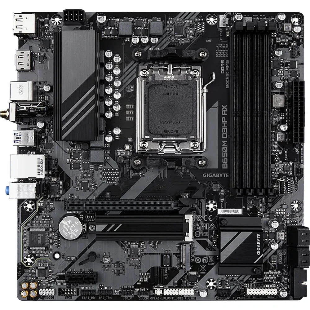 Материнская плата Gigabyte B650M D3HP AX Micro-ATX, AMD AM5