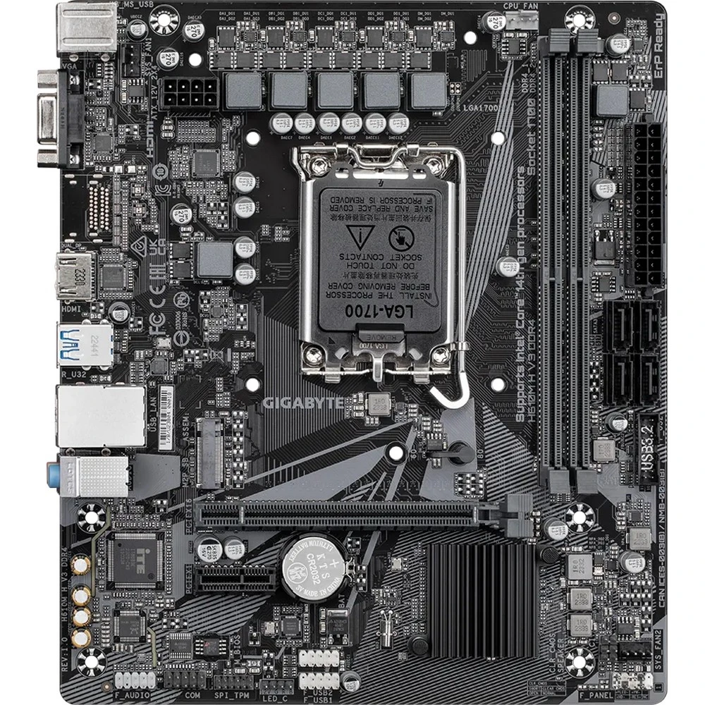 Материнская плата Gigabyte H610M H V3 DDR4 Micro-ATX, LGA 1700