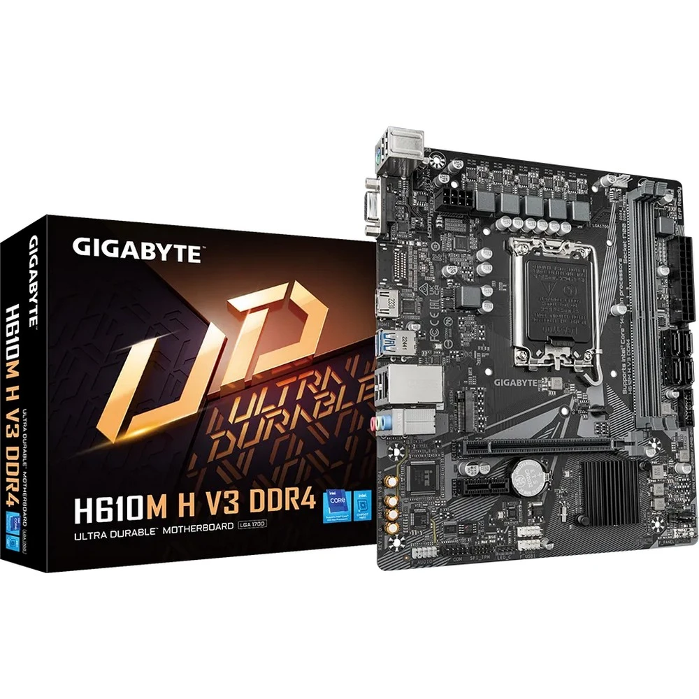 Материнская плата Gigabyte H610M H V3 DDR4 Micro-ATX, LGA 1700