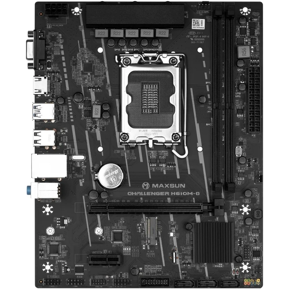Материнская плата Maxsun Challenger H610M-D MS-CH610M-D Micro-ATX, LGA 1700
