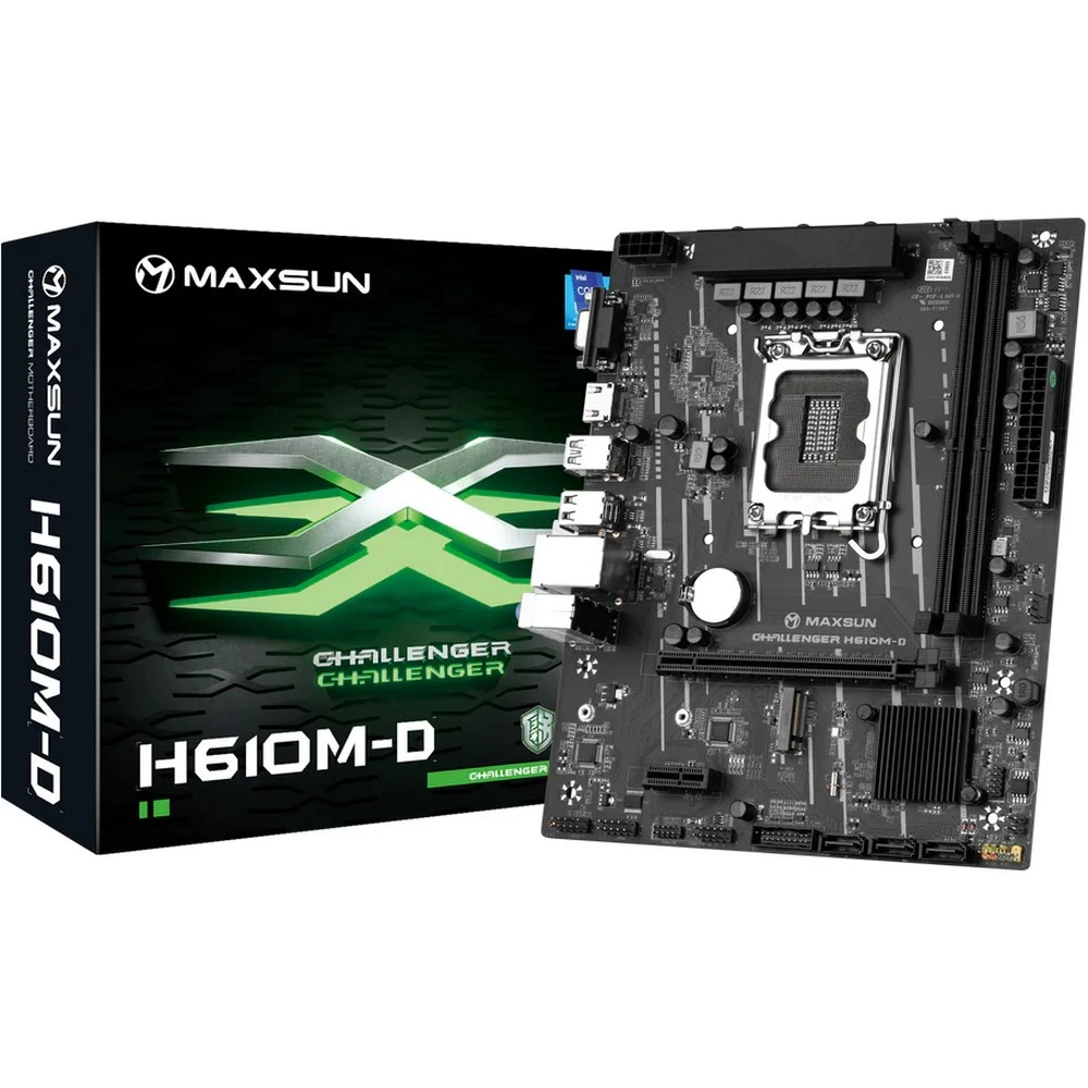 Материнская плата Maxsun Challenger H610M-D MS-CH610M-D Micro-ATX, LGA 1700