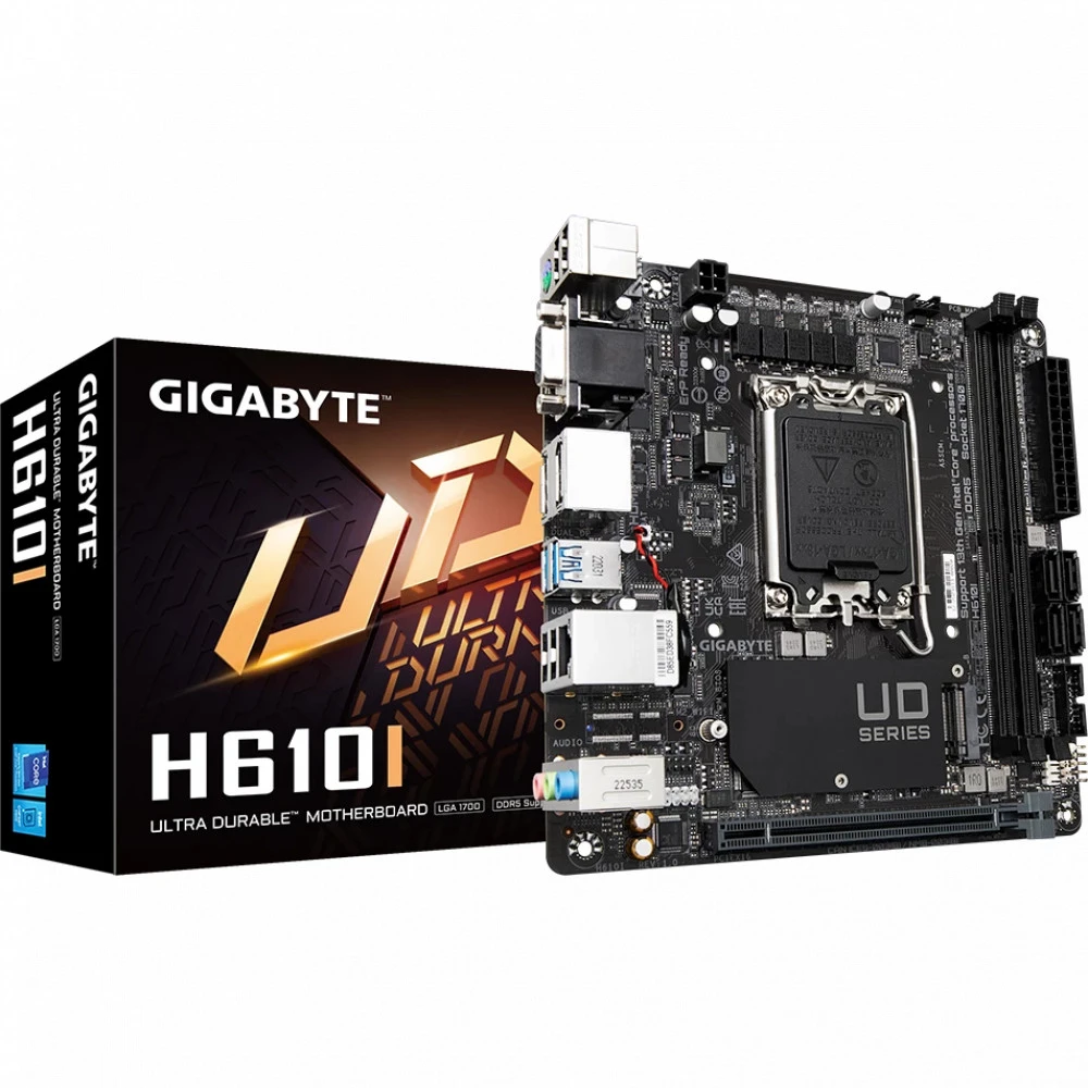 Материнская плата Gigabyte H610I Mini-ATX, LGA 1700