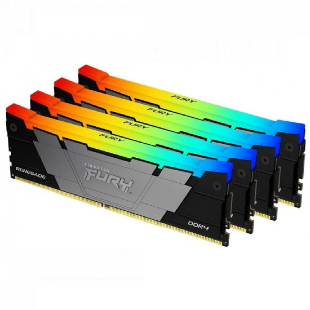 ОЗУ Kingston FURY Renegade RGB KF436C16RB2AK4/32 DIMM, DDR4, 32 Гб (4 х 8 Гб), 3600 МГц