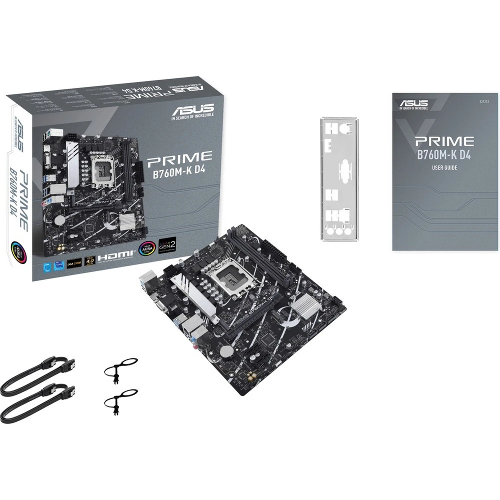 Материнская плата Asus PRIME B760M-K D4 90MB1DS0-M1EAY0 Micro-ATX, LGA 1700