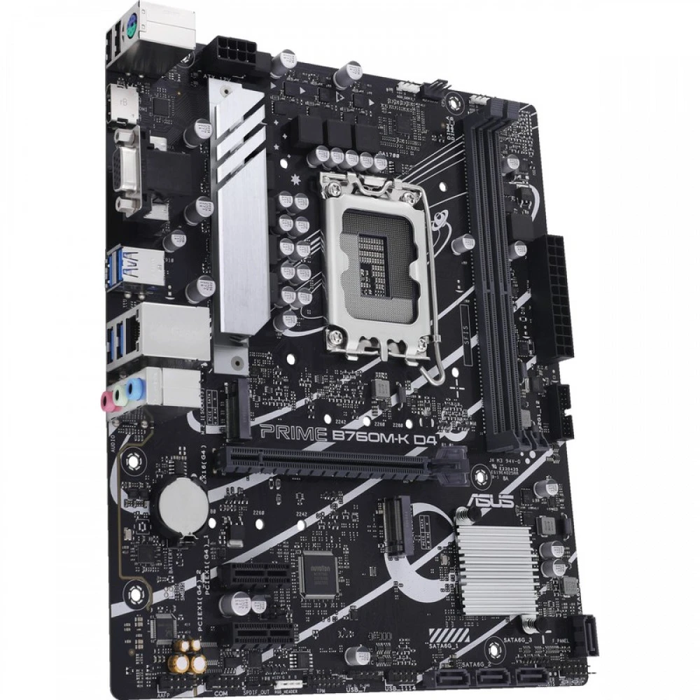 Материнская плата Asus PRIME B760M-K D4 90MB1DS0-M1EAY0 Micro-ATX, LGA 1700