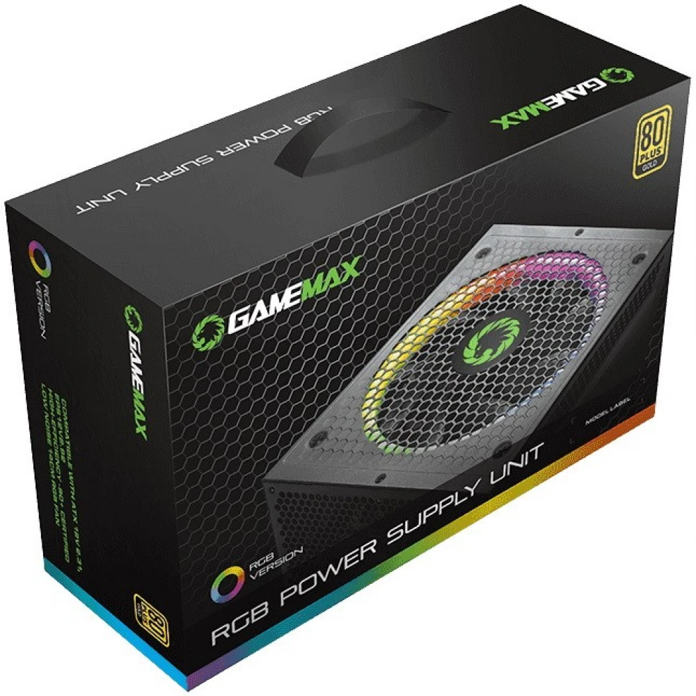 Блок питания GameMax RGB1050 PRO 5.0 ATX3.0 Gold 213610500027 1050 Вт