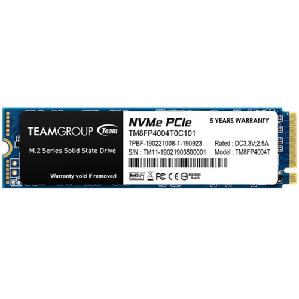 Жесткий диск Team Group MP34 TM8FP4004T0C101 SSD (твердотельные), 4 ТБ, M.2, PCIe