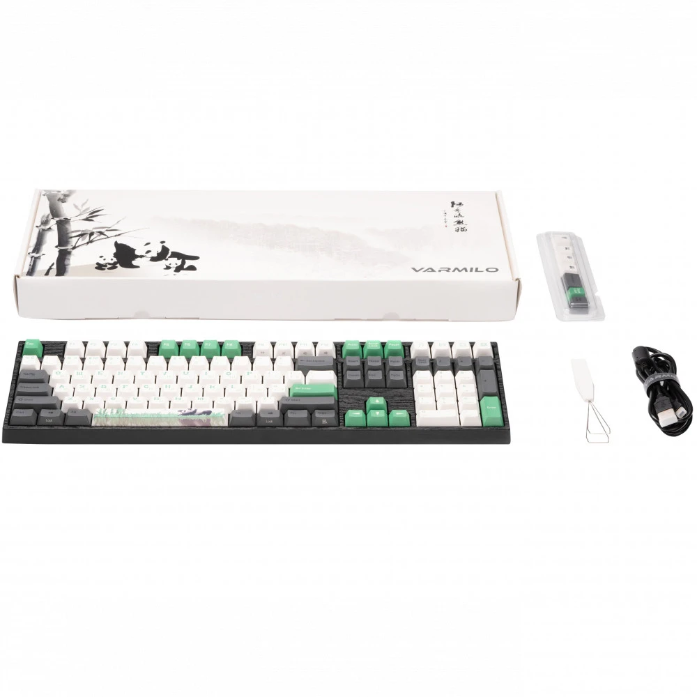 Клавиатура Varmilo VEM108 Panda R2 EC V2 Sakura A36A029A9A3A17A026 Проводная, USB