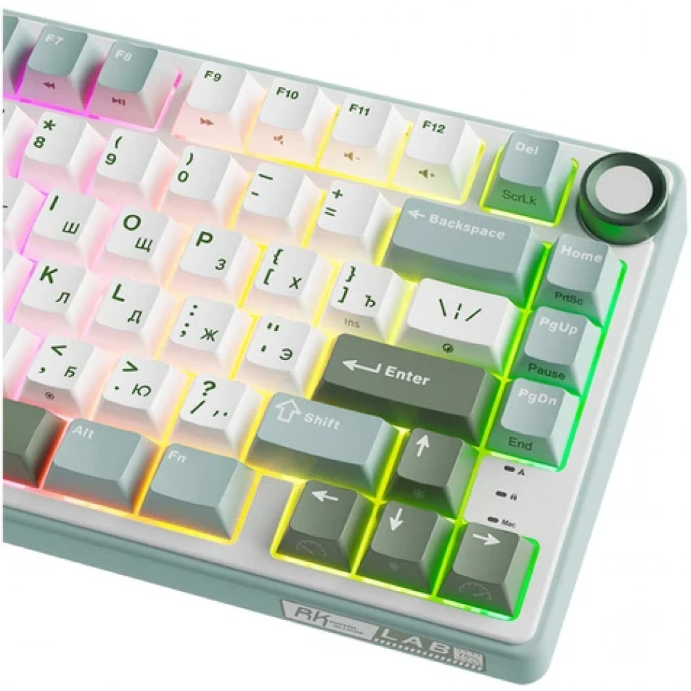 Клавиатура Royal Kludge R75 Sky Cyan (Silver Switch) 6935280823916 Проводная, USB