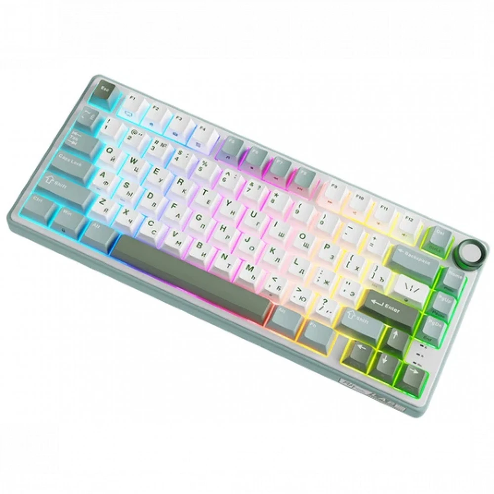 Клавиатура Royal Kludge R75 Sky Cyan (Silver Switch) 6935280823916 Проводная, USB