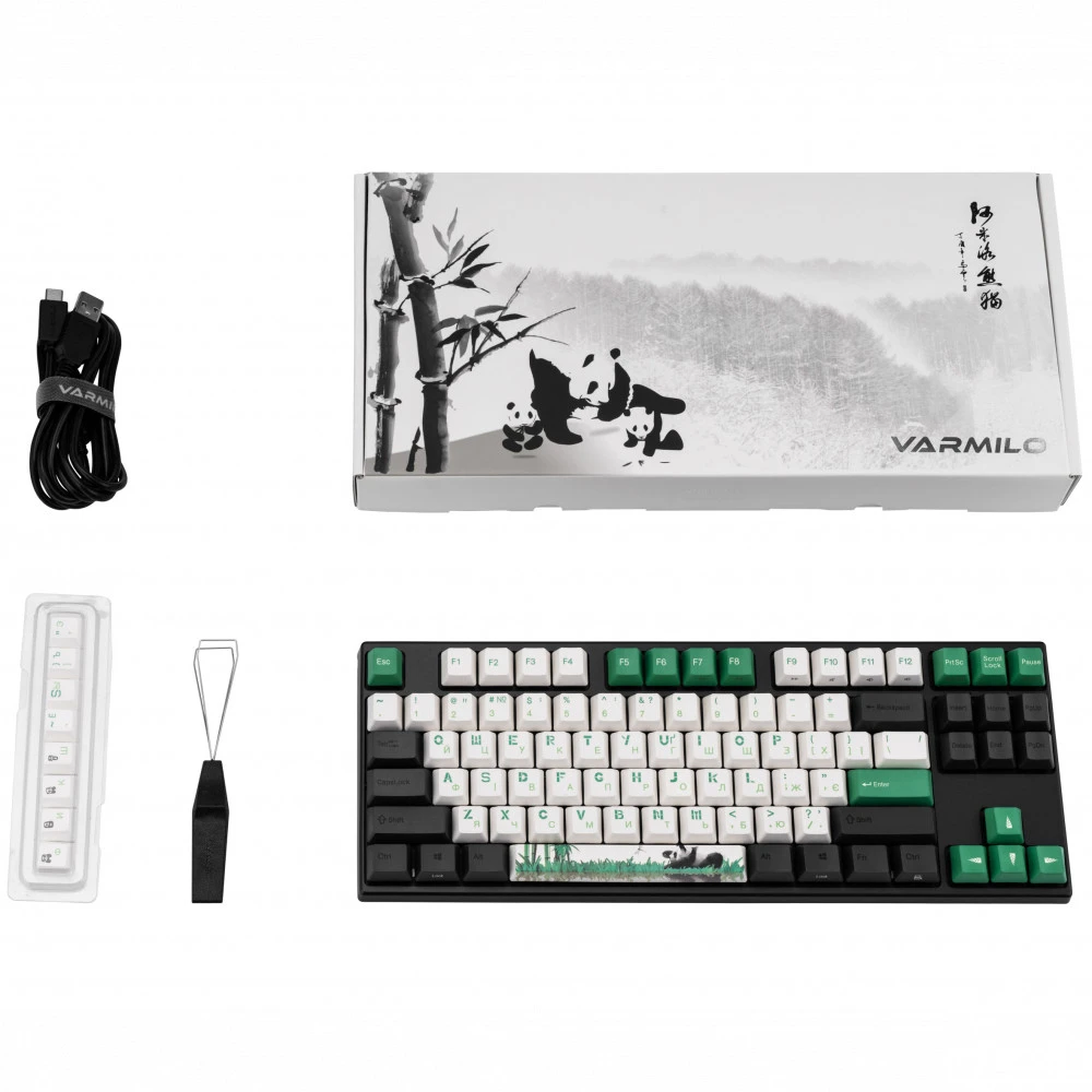 Клавиатура Varmilo VEA87 Panda R2 Cherry Mx Red A23A029D4A3A17A026 Проводная, USB