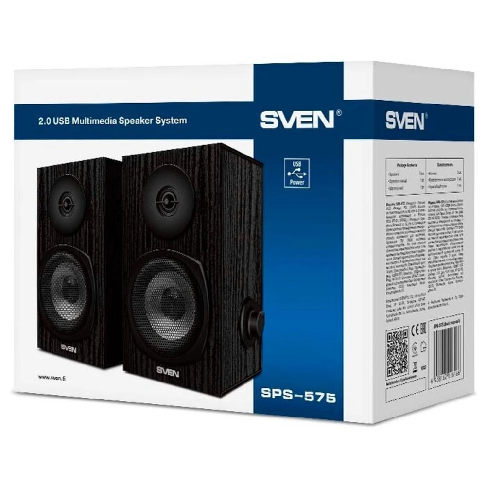 Компьютерные колонки Sven SPS-575 Black SV-016166