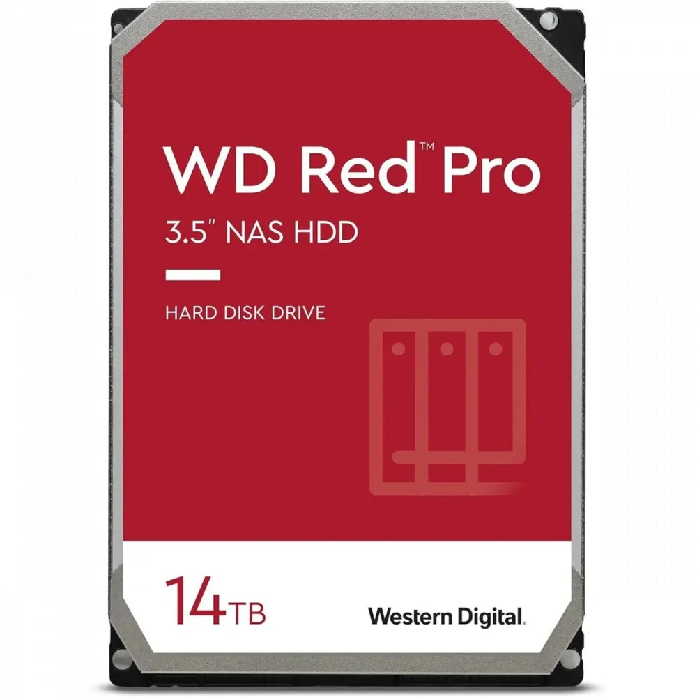 Жесткий диск Western Digital Red Pro WD142KFGX HDD (классические), 14 ТБ, 3.5 дюйма, SATA